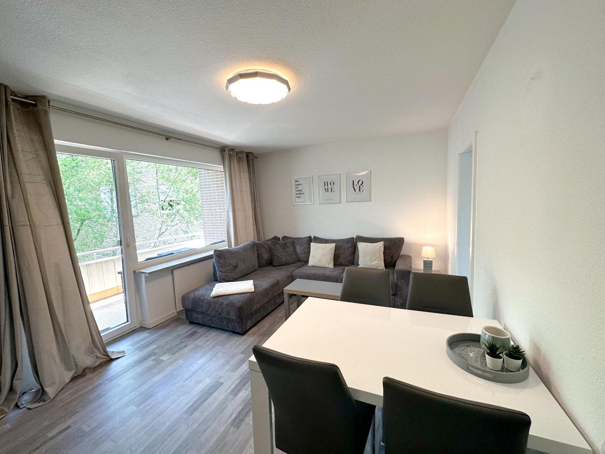 Stilvolles, Frisch Renoviertes 2Zi Apartment Mit Kueche Und Balkon In Kliniknaehe Bad Oeynhausen Dış mekan fotoğraf