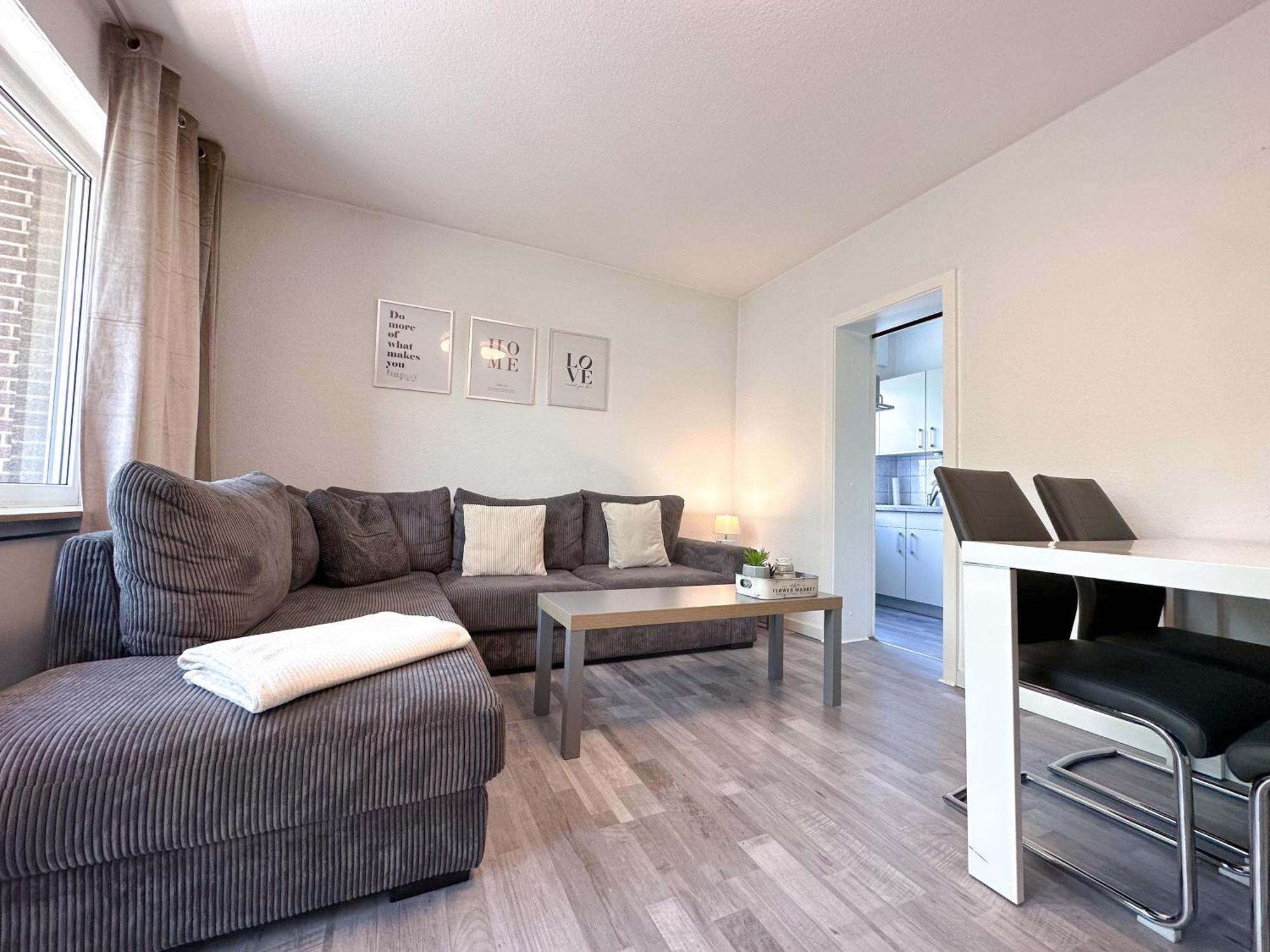 Stilvolles, Frisch Renoviertes 2Zi Apartment Mit Kueche Und Balkon In Kliniknaehe Bad Oeynhausen Dış mekan fotoğraf