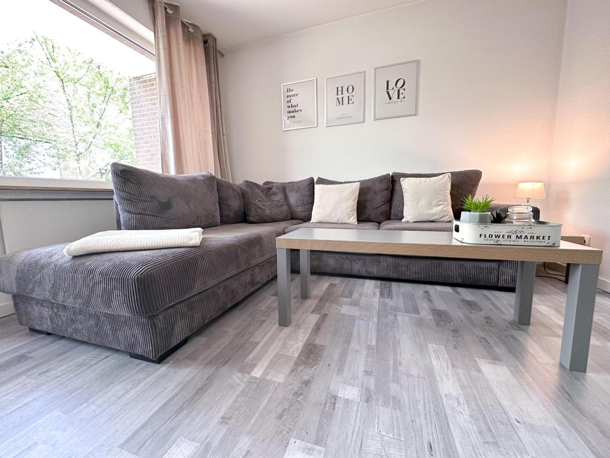 Stilvolles, Frisch Renoviertes 2Zi Apartment Mit Kueche Und Balkon In Kliniknaehe Bad Oeynhausen Dış mekan fotoğraf